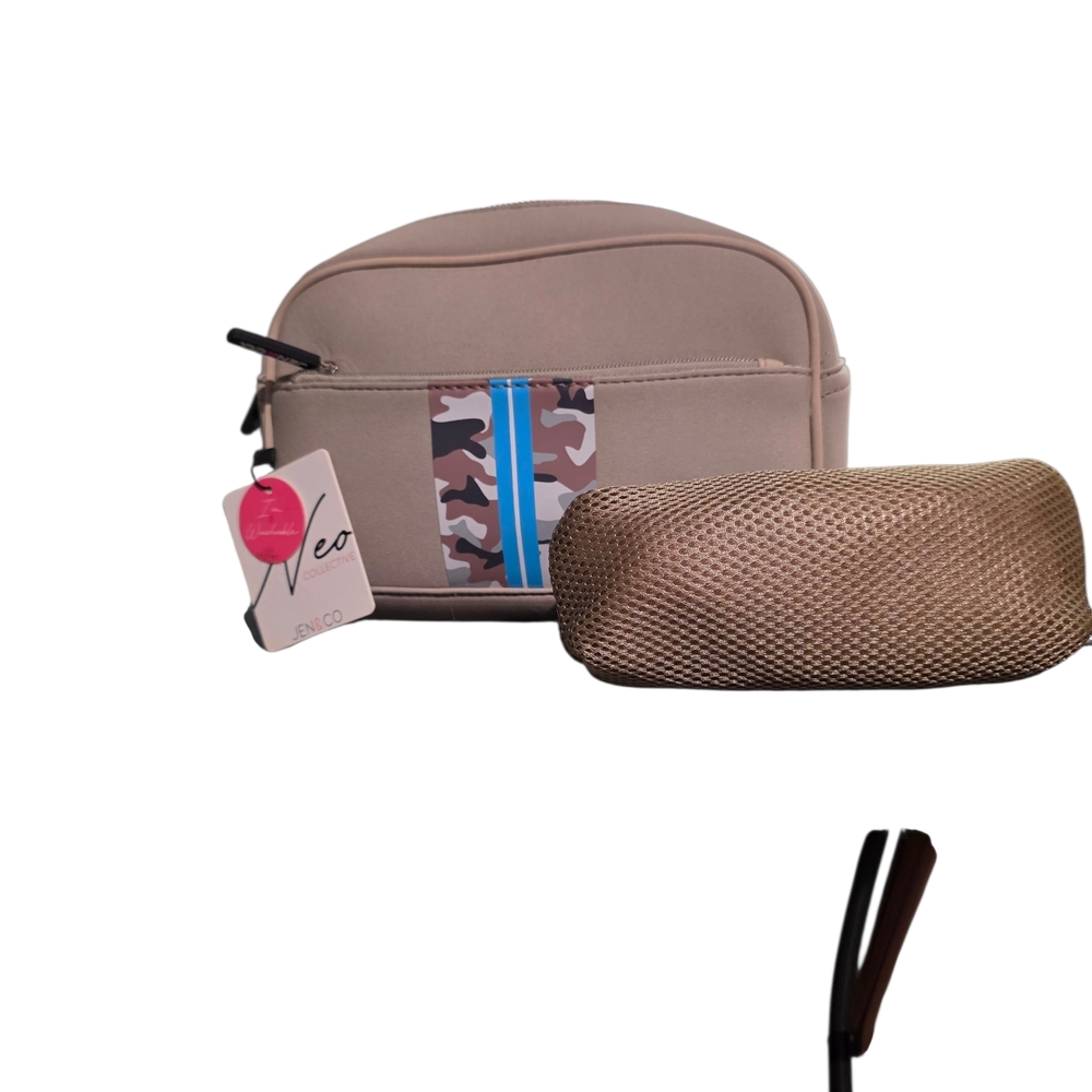 #93 Jen & Co Tan Travel Bag Set